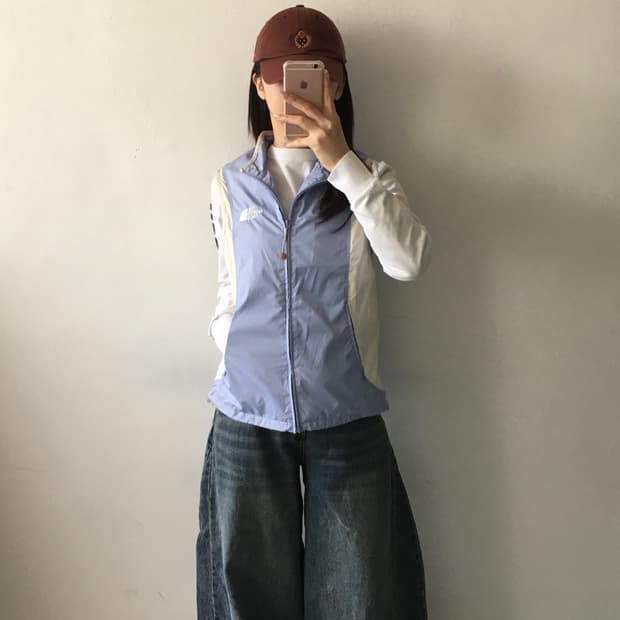 노스페이스 나일론 조끼