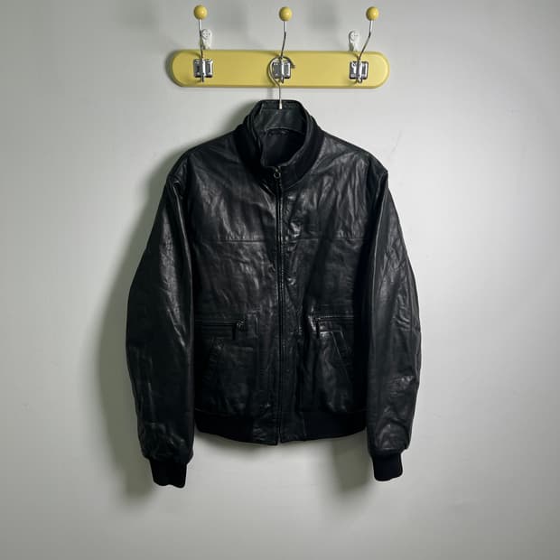 Zegna 에르메네질도 제냐 나파 레더 블루종 48