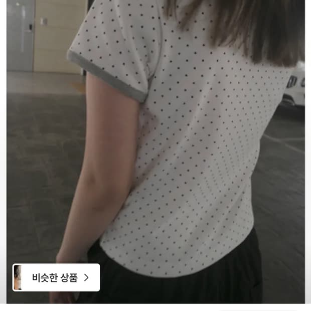 정가 2.8) 도트 반팔 링거티