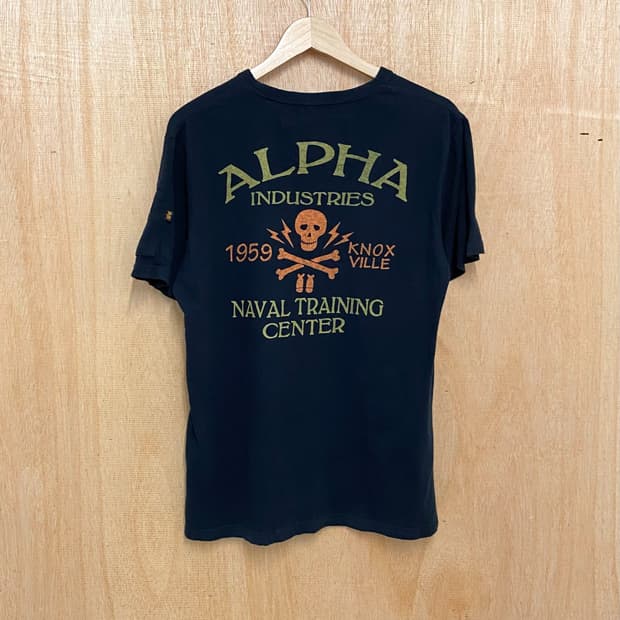 ALPHA INDUSTRIES skull t-shirt 알파 스컬 티셔츠