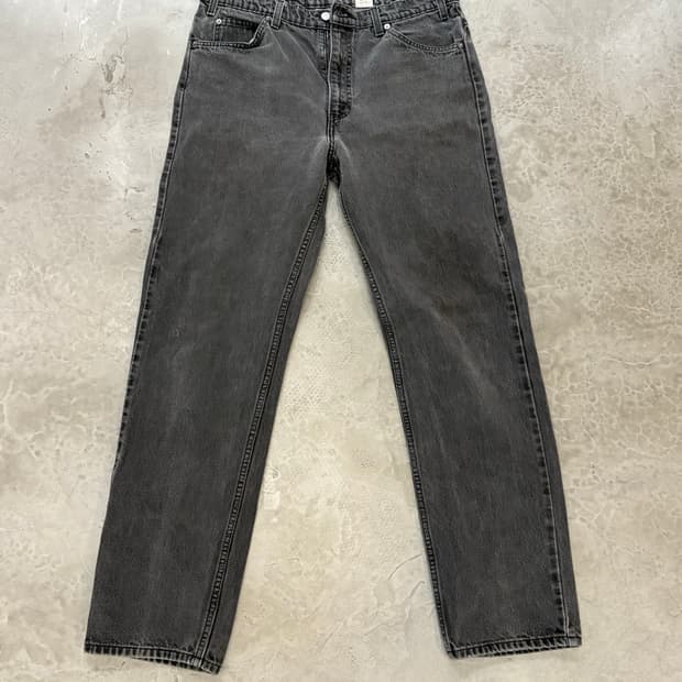 [34] 리바이스 505 오렌지탭 블랙 흑청