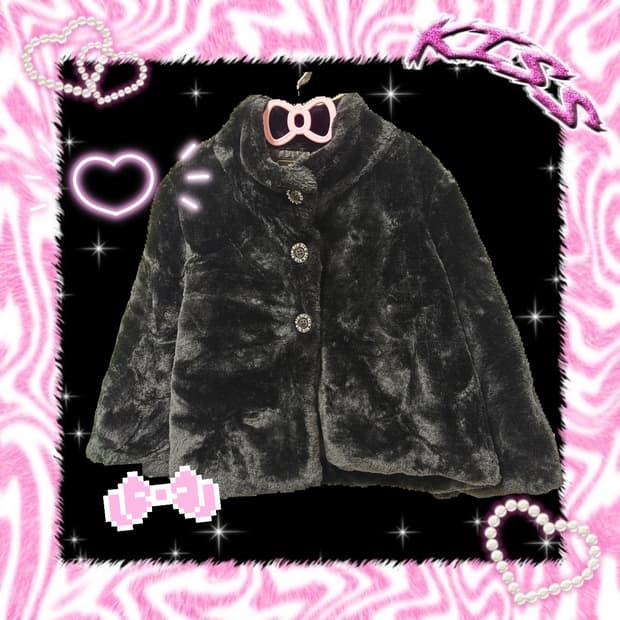 D.i.A 블랙 퍼자켓