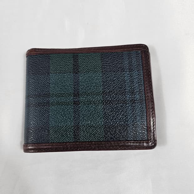 폴로타탄체크반지갑