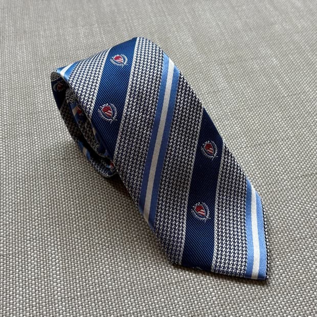 90s 폴로 랄프로렌 쉴드 레지멘탈 실크 타이