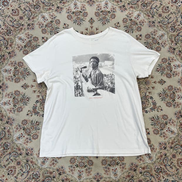 아베크롬비 지미 핸드릭스 프린팅 반팔 티셔츠
