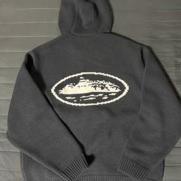 corteiz 헤비 니트 집업