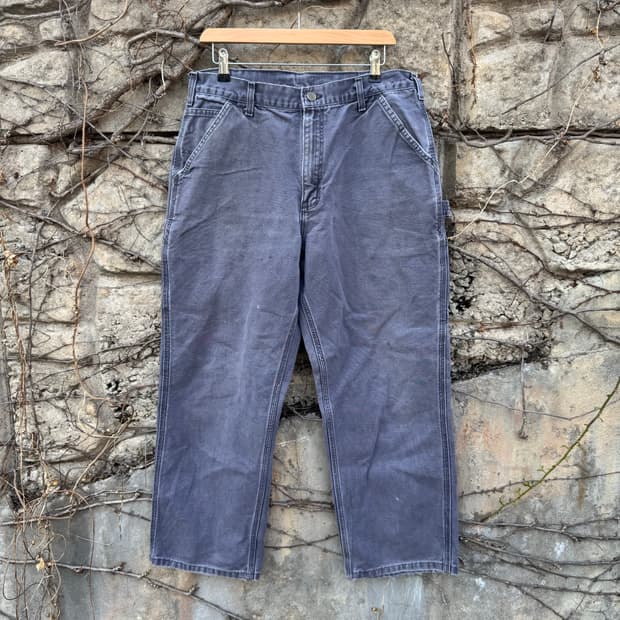 칼하트 빈티지 b11 ptb 하드페이딩 카펜터 싱글니 워크 팬츠