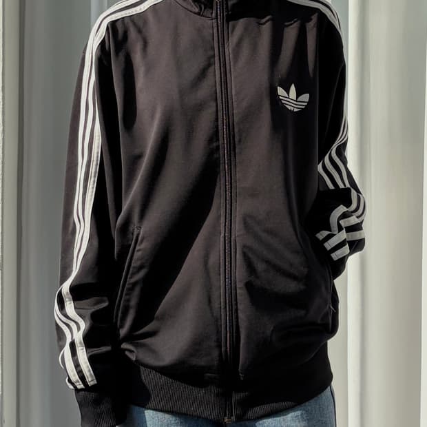 [L]아디다스 구형 파이어버드 블랙 트랙탑 져지