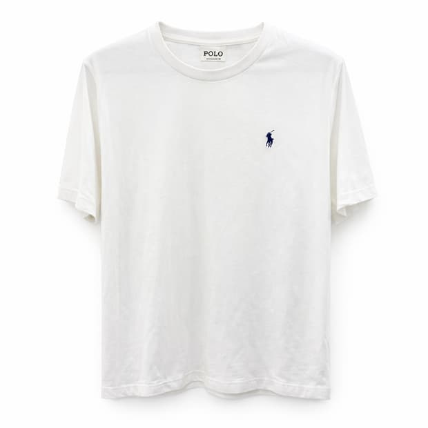 폴로 랄프로렌 화이트 반팔티 L