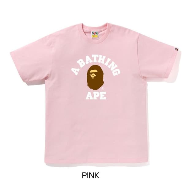 베이프 컬리지 티셔츠 