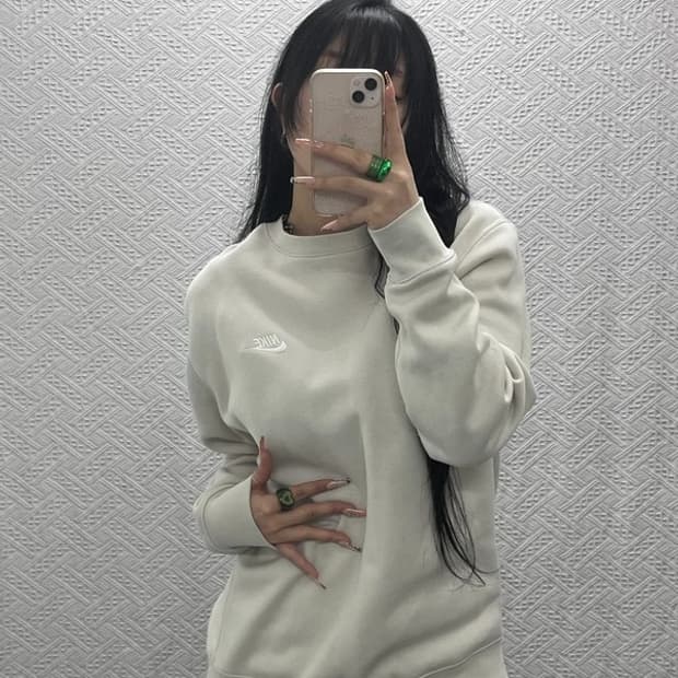 나이키 빈티지 캐주얼 폭닥 기모 맨투맨 L C08221