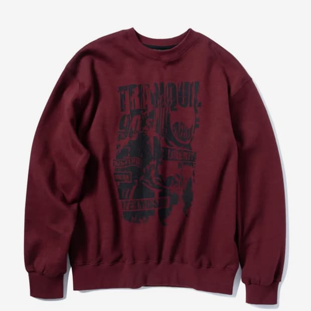 슈퍼서브 버건디 맨투맨