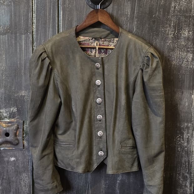 80s Distressed Leather Jacket