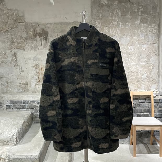 컬럼비아 카모 플라쥬 집업 플리스