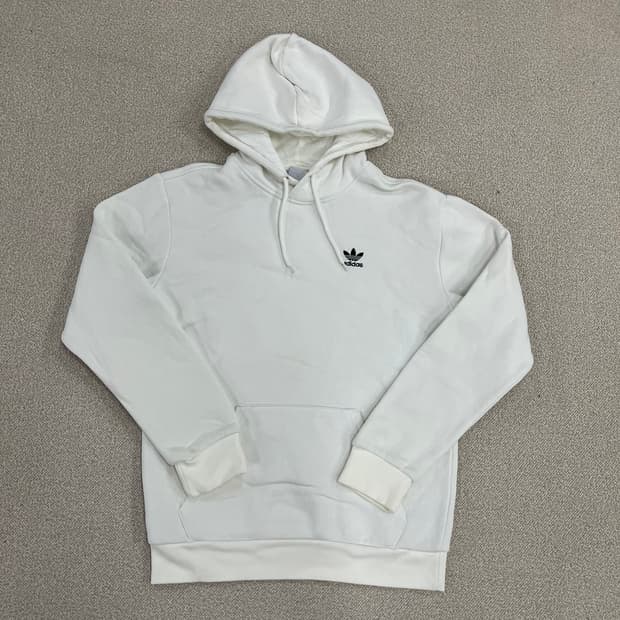 S 아디다스 스몰로고 기모 후드 티셔츠 0130M1