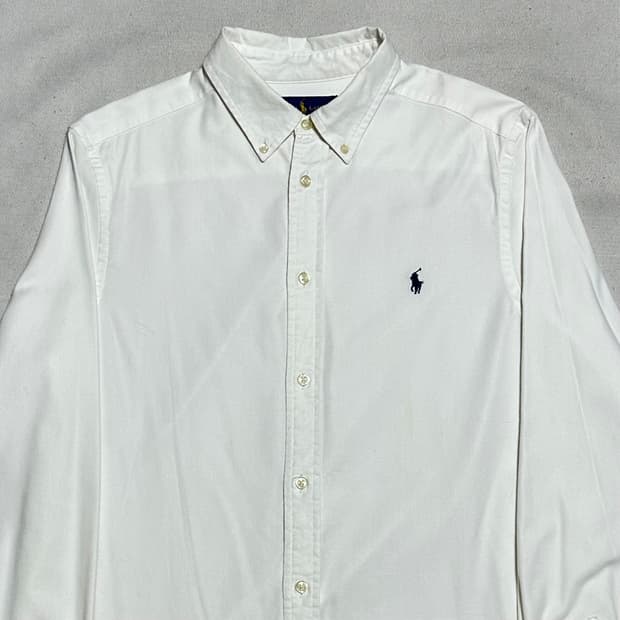 XL 폴로랄프로렌 여성용 코튼 화이트 셔츠