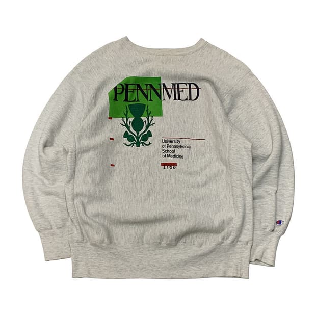 90s 챔피온 리버스위브 스웻셔츠 PENNMED