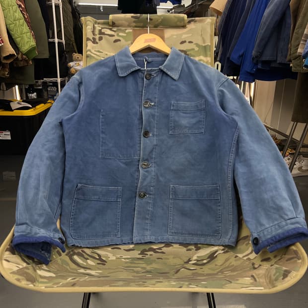 OLD VINTAGE HARD FADED FRENCH 빈티지프렌치워크자켓