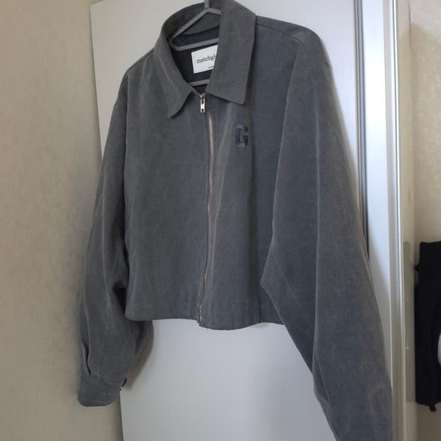 matchglobe 매치글로브 크롭 블루종 자켓