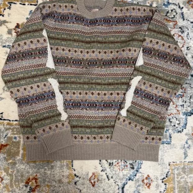 캐피탈 7G 울 페어 아일 본 크루넥 스웨터 색소폰 3