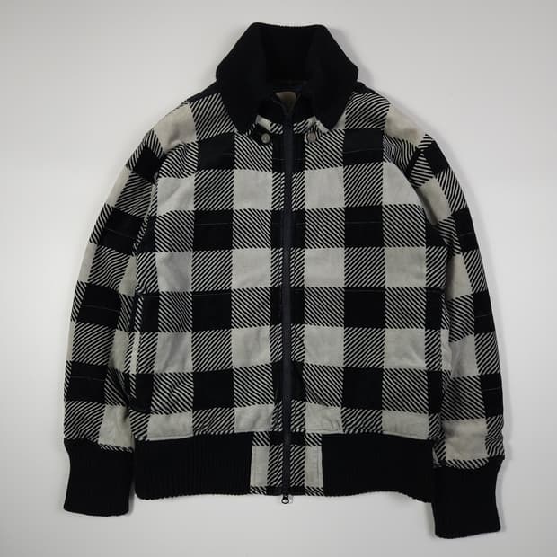 울리치 체크 집업 자켓