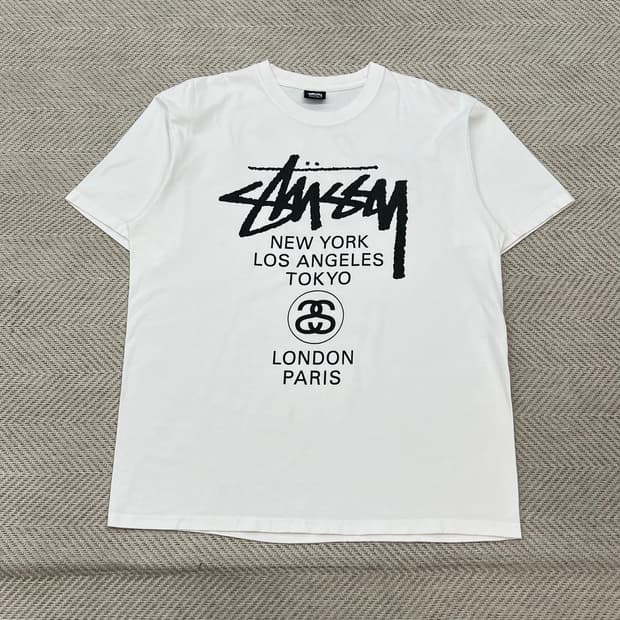 스투시 월드투어 반팔티 r3751 