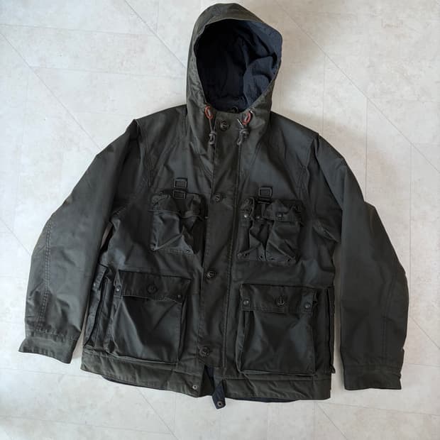 (M)이스트로그 m70 자켓 퀄팅 점퍼 왁스드 올리브 카키