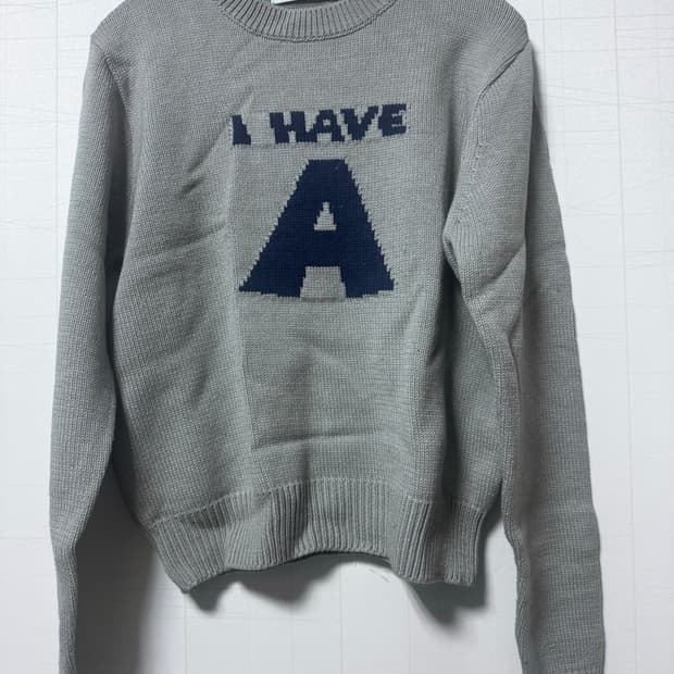 엔조블루스 로고 니트