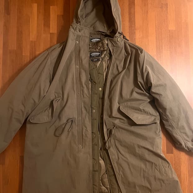 프리즘웍스 m65 피쉬테일 파카 olive컬러 