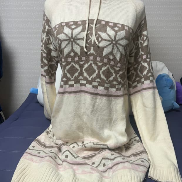 COLZA 콜자 노르딕 원피스니트