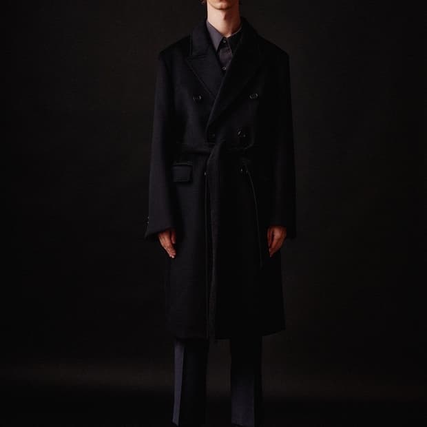 토니웩 블랙 더블 코트 L
