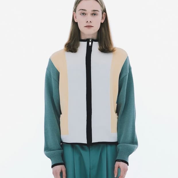 [OS]친다운 니트 집업 SUNSET GARDEN KNIT ZIP