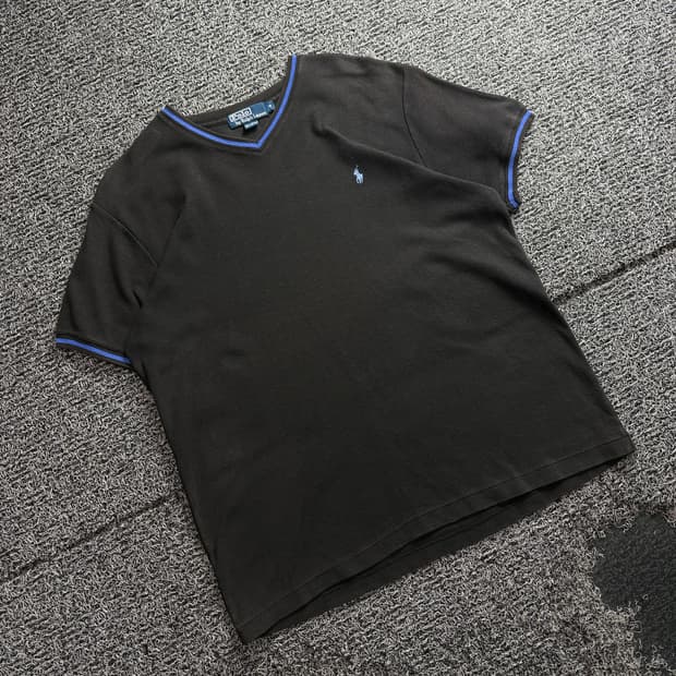 폴로 랄프로렌 아메카지 링거 디테일 반팔 티 4018