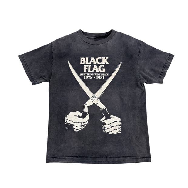 빈티지 Black Flag 블랙 플래그 밴드 티셔츠