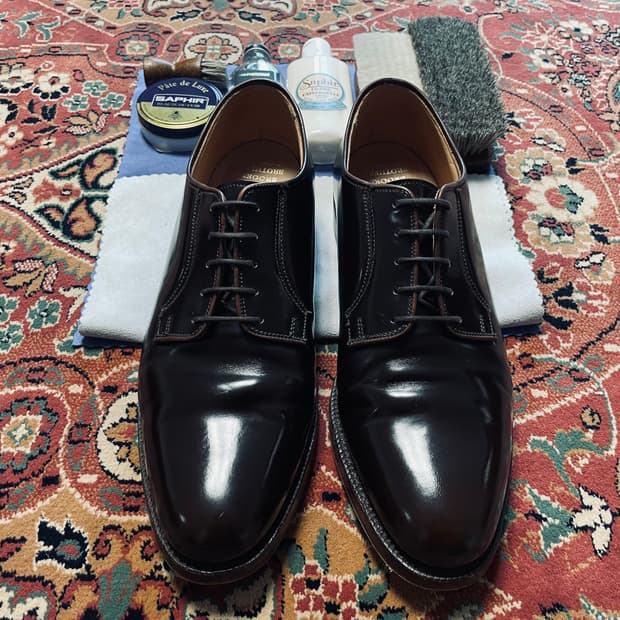 브룩스브라더스 플레인토 코도반 더비 9.5d