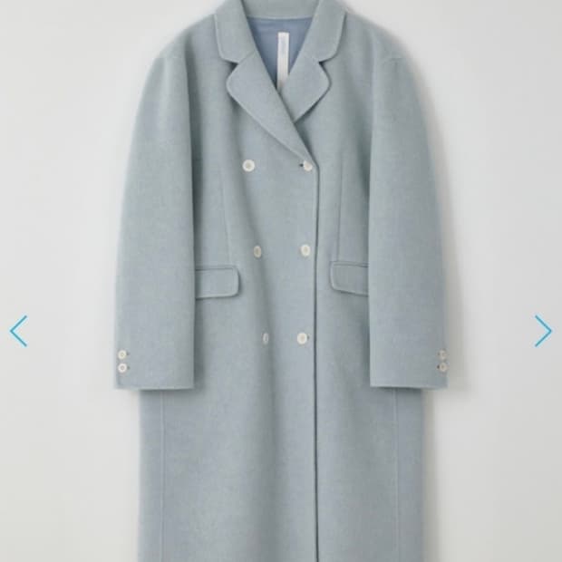 타낫 듀벳 롱 코트 스카이블루