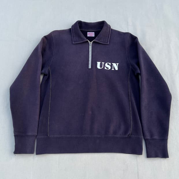 리얼맥코이 스웻 하프집업