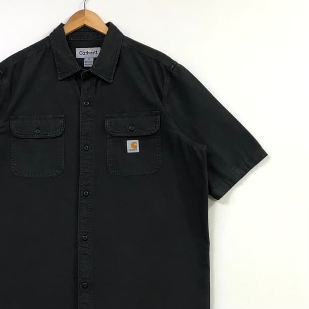XL 칼하트 블랙 워크 셔츠