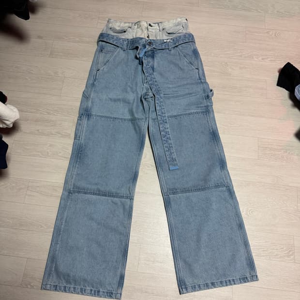 오프화이트 더블 카펜터 데님