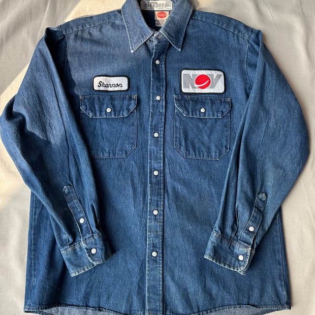 L 레드캡 REDKAP 데님 워크셔츠