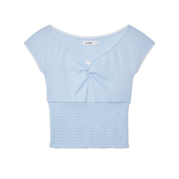 글로니(glowny) PEEKABOO SMOKE TEE 피카부 스모크