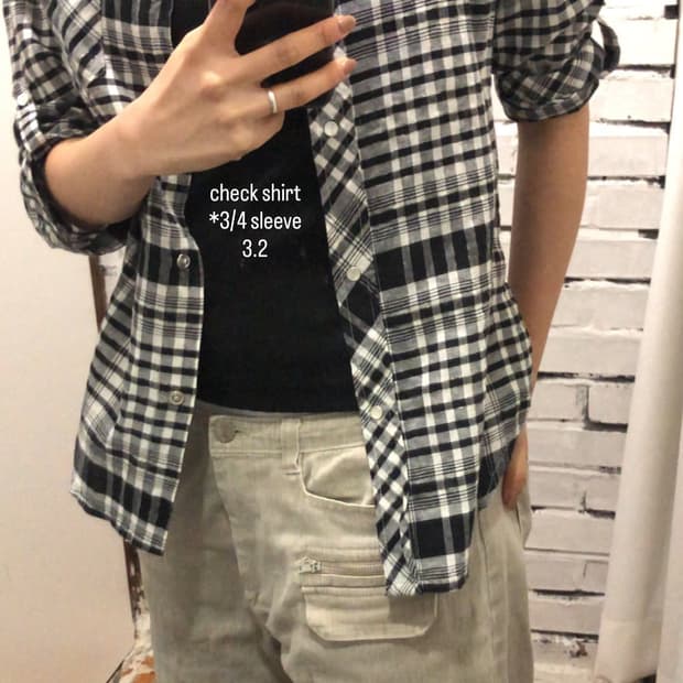 체크 셔츠