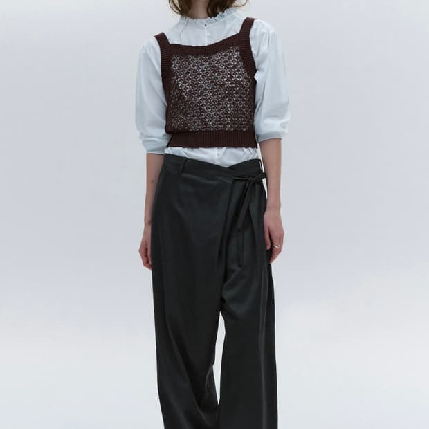 [구해요!!] 솔티페블 UNBALANCED WRAP TROUSERS