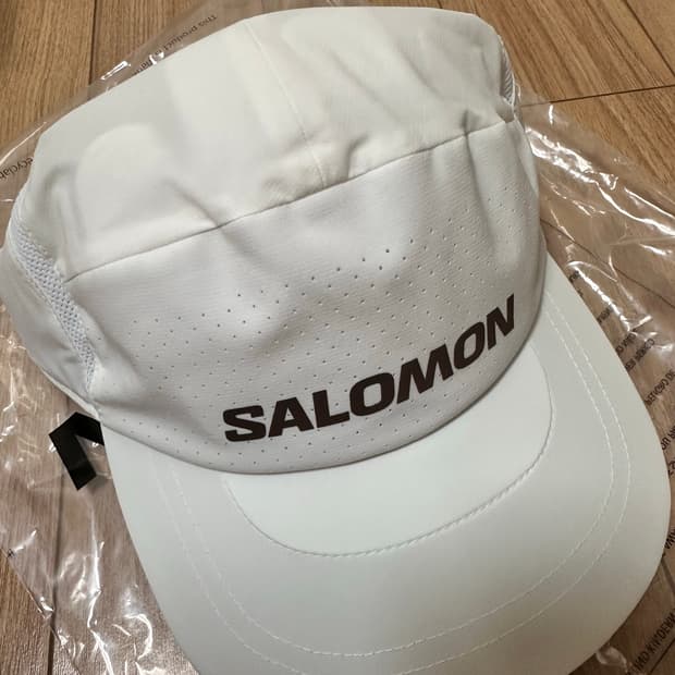 살로몬 트레일 그릿 메쉬 캡 L/XL 화이트