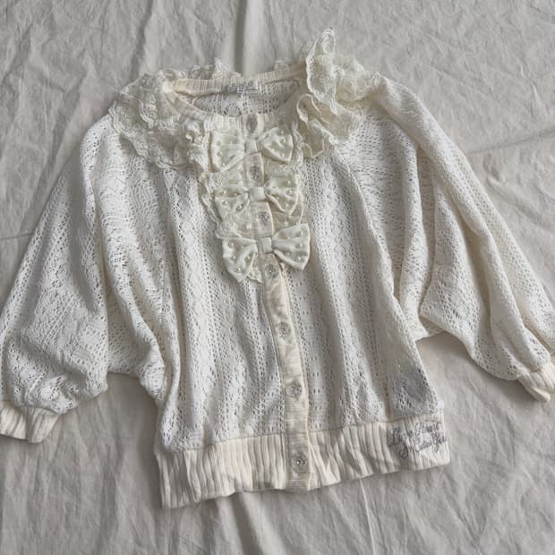 아이보리 러블리 가오리핏 가디건