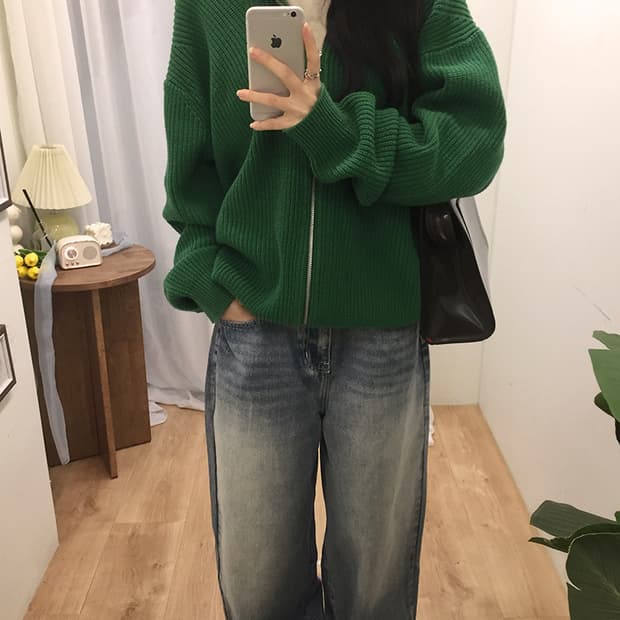 Unisex Kimuir Knit Zipup 100