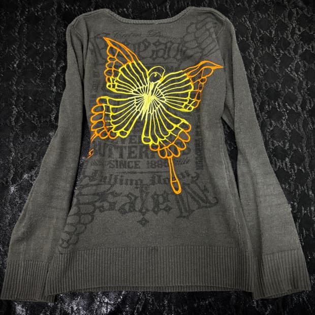 GLITZ”00‘s butterfly&Punk Print Sleeve