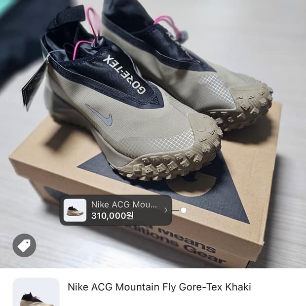 나이키 ACG 마운틴플라이 고어텍스 카키