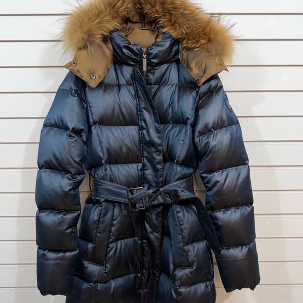 AQUASCUTUM 여성 벨티드 다운 