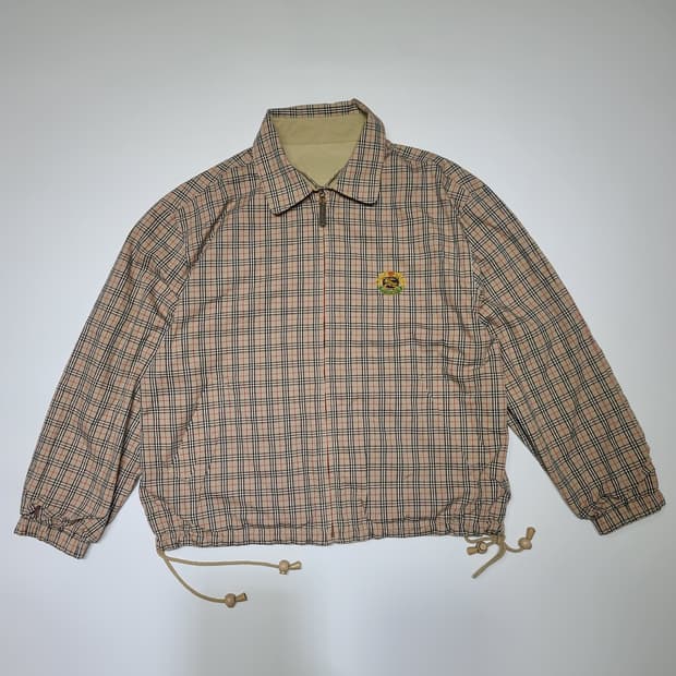 90s 버버리 노바 체크 리버시블 자켓[S~M]